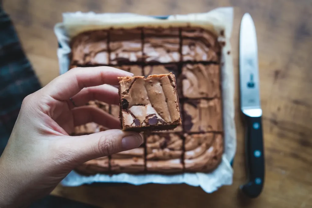 Cutting brownies for portion control