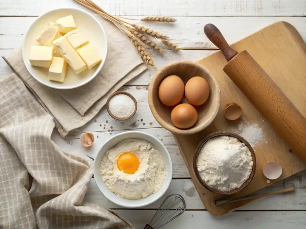 Ingredients for making Gipfeli